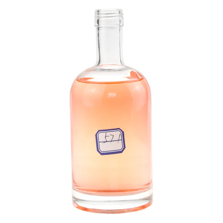 Wholesale Factory 50cl 500ml Empty Transparent Liquor Bottle for Tequila Vodka Spirit Gin Whiskey with Screw Cap