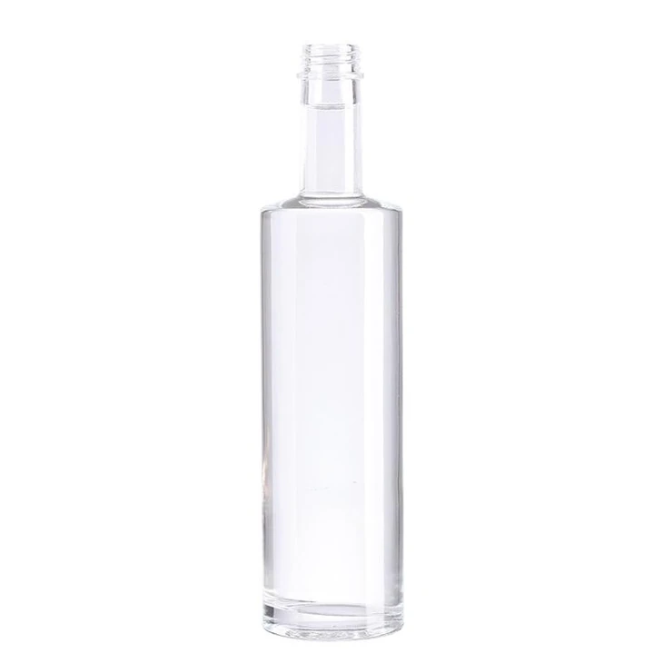 Custom 700ml Super Flint Cylindrical Glass Bottle for Premium Vodka & Gin