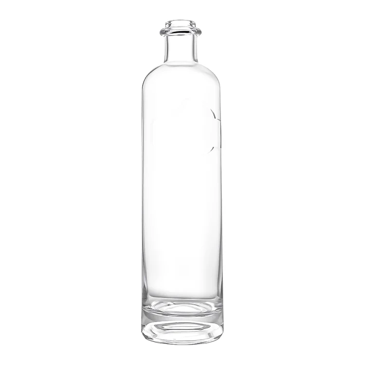 750ml Round Super Flint Glass Spirit Bottle with Heavy Base
