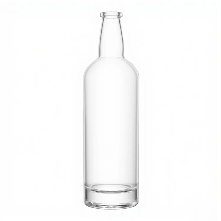 500ml Round Super Flint Spirit Bottle with Heavy Base & Cork